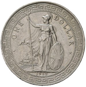 reverse: GRAN BRETAGNA. Trade Coinage. Dollaro 1912 per il commercio orientale. Ag. SPL