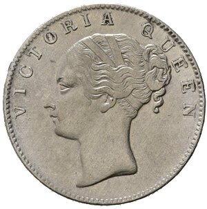 obverse: INDIA BRITANNICA. East India Company. Victoria. One rupee 1840. Ag. qSPL