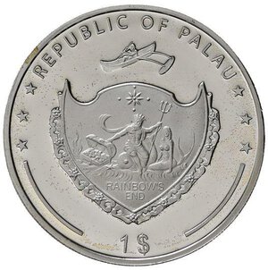 obverse: PALAU. 1 dollaro 2009 