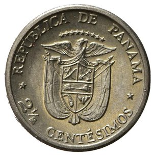 obverse: PANAMA. 2 E 1/2 centesimos 1973. FDC