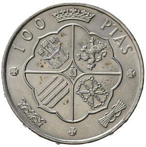 reverse: SPAGNA. Francisco Franco. 100 pesetas 1966 (68). qFDC