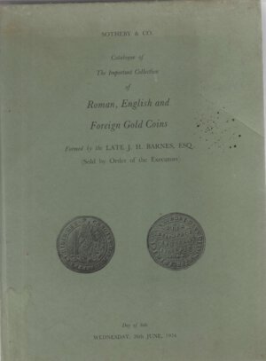 obverse: SOTHEBY & Co. Auction London 26/6/1974: Catalogue of the Important Collection of Roman, English and Foreign Gold Coins. Cartonato, nn. 404, pl. ill. f.t.