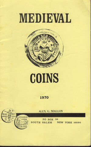 obverse: MALLOY  A.G. -  Medieval coins. New York, 1970.  pp. 16,  nn. 420,  tavv. 4. ril ed buono stato, raro.