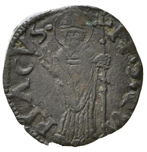 reverse: ANCONA. Anonime attribuite a Clemente VII (sec. XVI). Quattrino. Mi (0,57 g). D.M. pag. 130. BB