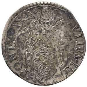 obverse: ANCONA. Giulio III (1550-1555). Giulio con San Pietro. Ag (2,85 g). MIR 993/5. MB