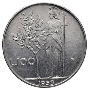 obverse: 100 Lire Minerva 1959 FDC QFDC