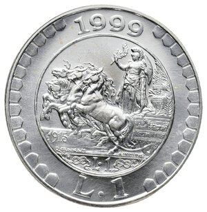 obverse: Storia della Lira - 1 Lira argento 1999