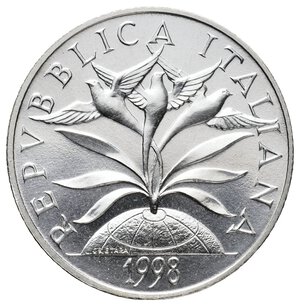 reverse: Verso il 2000 - 2000 Lire argento 1998 La Fede