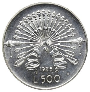 reverse: 500 Lire Manzoni argento 1985 FDC