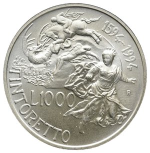 reverse: 1000 Lire Tintoretto argento 1994 FDC