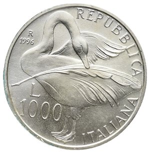 reverse: 1000 Lire Eugenio Montale argento 1996 FDC