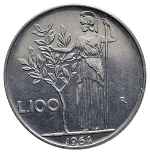 obverse: 100 Lire Minerva 1964 Qfdc
