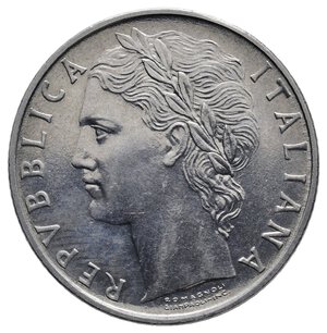 reverse: 100 Lire Minerva 1964 Qfdc
