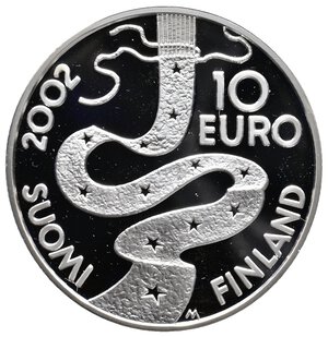 obverse: FINLANDIA 10 Euro argento 2002 PROOF