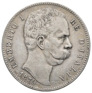 obverse: Umberto I 5 Lire argento (scudone) 1879