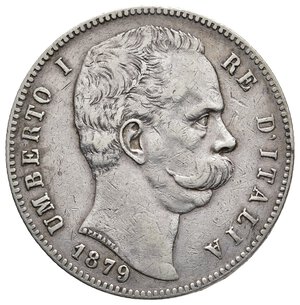 obverse: Umberto I 5 Lire argento (scudone) 1879