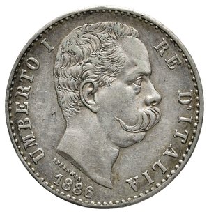 obverse: Umberto I 2 Lire argento 1886 bella