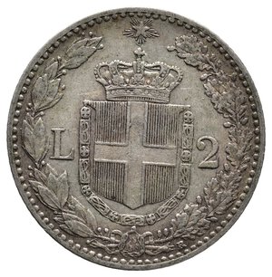 reverse: Umberto I 2 Lire argento 1897