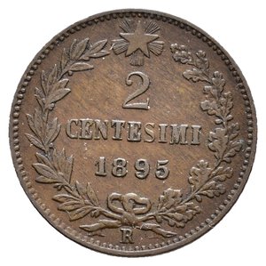 obverse: Umberto I 2 Centesimi 1895 rara