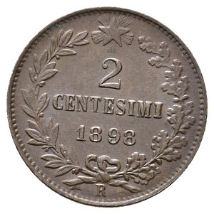 obverse: Umberto I 2 Centesimi 1898 SPL