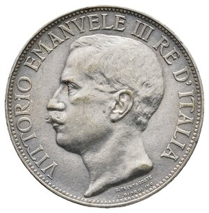 reverse: Vittorio Emanuele III - 2 Lire Cinquantenario argento 1911 tracce di pulizia PIU  DI BB