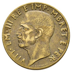 reverse: Vittorio Emanuele III - Colonia albania 0,10 Lek 1941 RARA