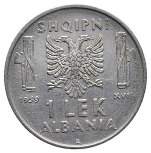 obverse: Vittorio Emanuele III - Colonia albania 1 Lek 1939 Magnetica
