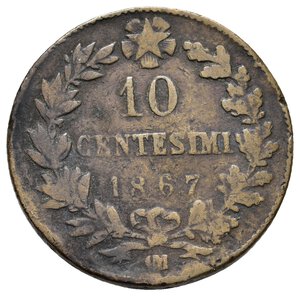 obverse: FALSO EPOCA  - Regno d Italia  - 10 Centesimi 1867 OM