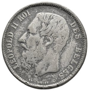 reverse: FALSO EPOCA  - Belgio  - 5 Francs 1868