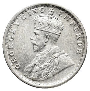 reverse: INDIA - George V - Half Rupee argento 1929
