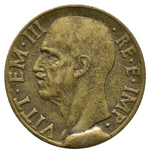 obverse: ERRORE - Regno d  italia - 10 Centesimi 1940 Esubero metallo sotto il collo