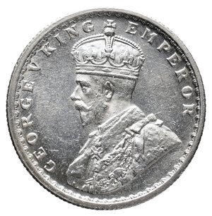 reverse: INDIA - George V - Half Rupee argento 1936 FDC QFDC