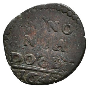 obverse: BOLOGNA - Stato Pontificio - Urbano VIII - Quattrino 1643