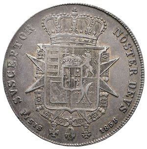 obverse: FIRENZE E GRANDUCATO DI TOSCANA - Leopoldo II - Francescone 1858 QSPL