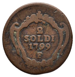 obverse: GORIZIA - 2 Soldi 1799 F