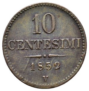 obverse: LOMBARDO VENETO - 10 Centesimi 1852 zecca V (Venezia )