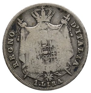 obverse: NAPOLEONE Imperatore d Italia - 1 Lira argento 1814 Milano