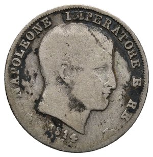 reverse: NAPOLEONE Imperatore d Italia - 1 Lira argento 1814 Milano