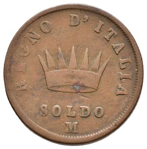 obverse: NAPOLEONE Imperatore d Italia - 1 soldo 1813 Milano