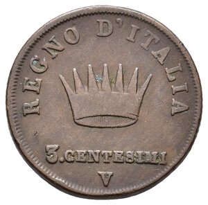 obverse: NAPOLEONE Imperatore d Italia - 3 centesimi 1808 Venezia