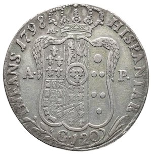 obverse: NAPOLI - Ferdnando IV - 120 grana 1798