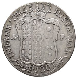 obverse: NAPOLI - Ferdnando IV - 120 grana 1798