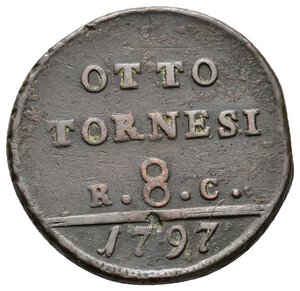 obverse: NAPOLI - Ferdnando IV - 8 Tornesi 1797