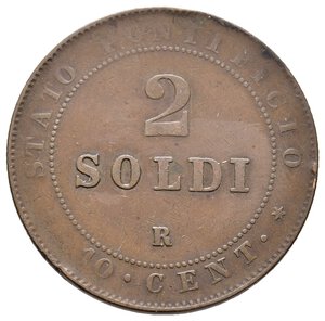 obverse: STATO PONTIFICIO - Pio IX - 2 Soldi 1866