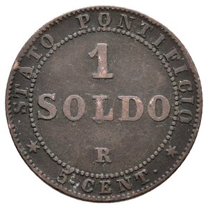 obverse: STATO PONTIFICIO - Pio IX - 1 Soldo 1867