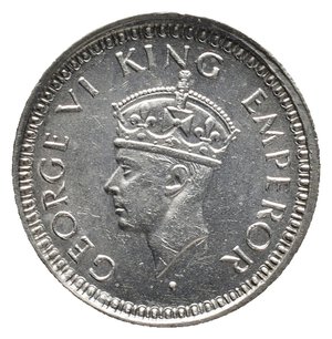 reverse: INDIA - George VI - Quarter Rupee argento 1945