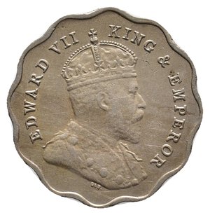 reverse: INDIA - Edward VII - 1  anna 1910