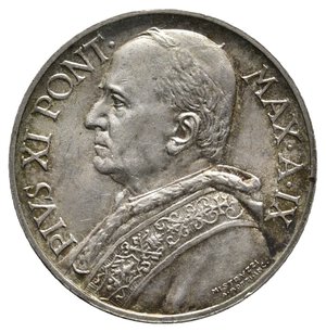 reverse: VATICANO - Pio XI - 5 Lire argento 1930 SPL+