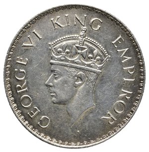 reverse: INDIA - George VI - 1 Rupee argento 1938