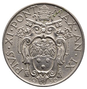 reverse: VATICANO - Pio XI - 1 Lira 1930